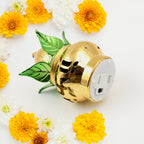Eco-friendly LED Kalash with a shimmering gold finish, ideal for Diwali decoration.