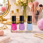Random shade mini matte nail polish with sparkling glitter effect