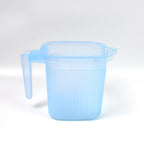 Transparent Bath Mug featuring convenient measurement lines.