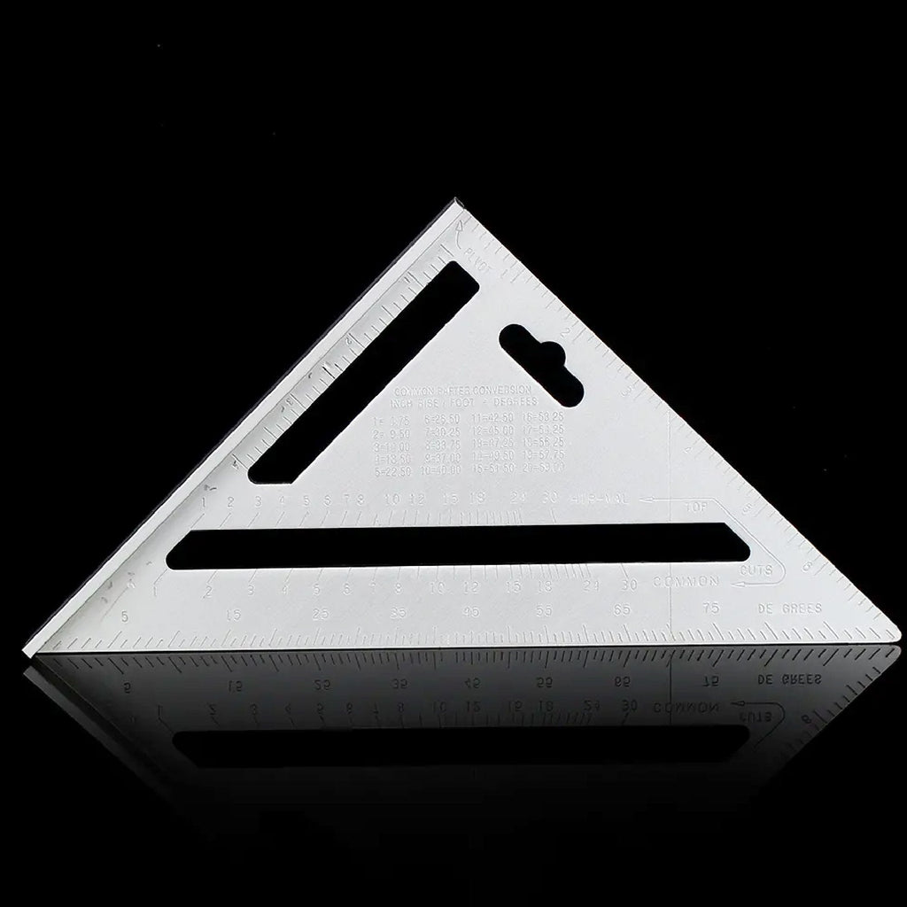 Angled view of the durable aluminium alloy BoltForce Rafter Square.