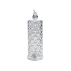 Decorative crystal rose LED candle, adding a soft glow to any Indian home.
