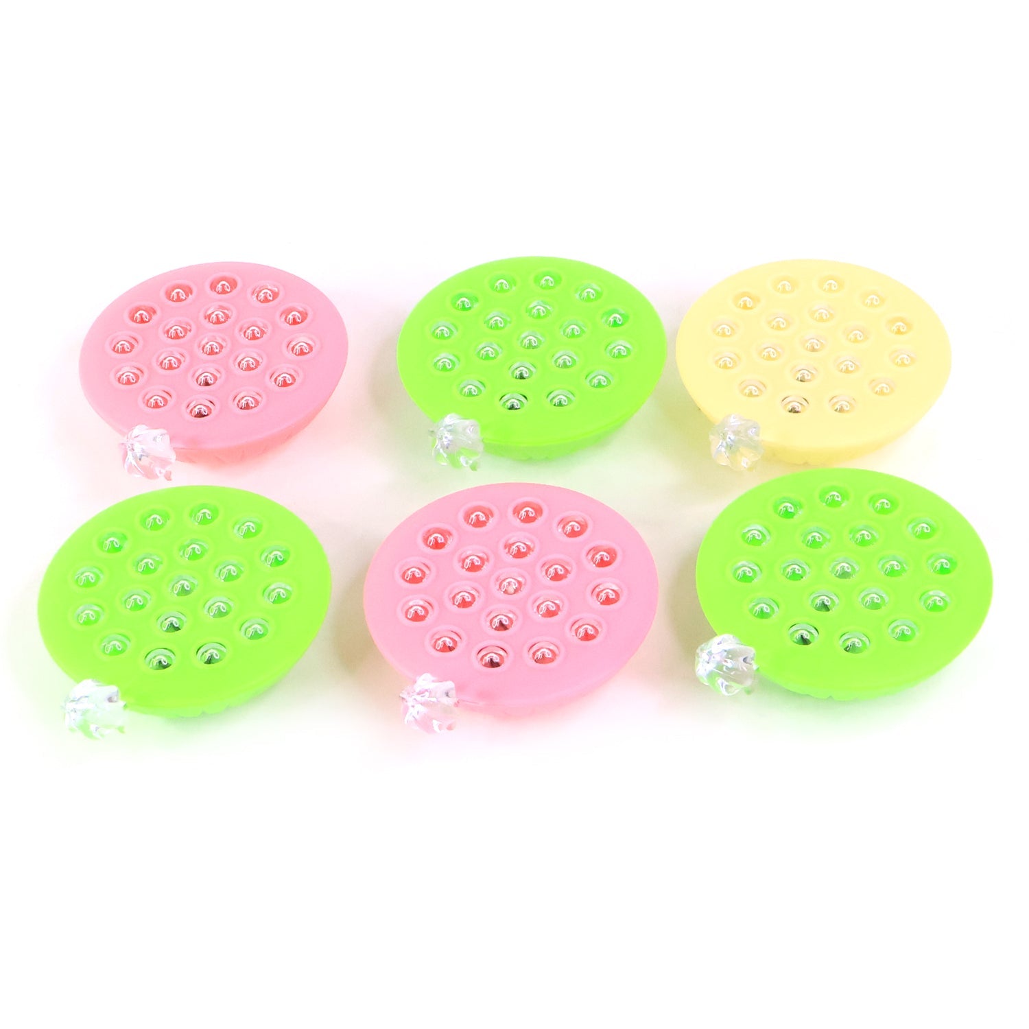 Close-up of colorful lotus canopy style LED decorative lamps