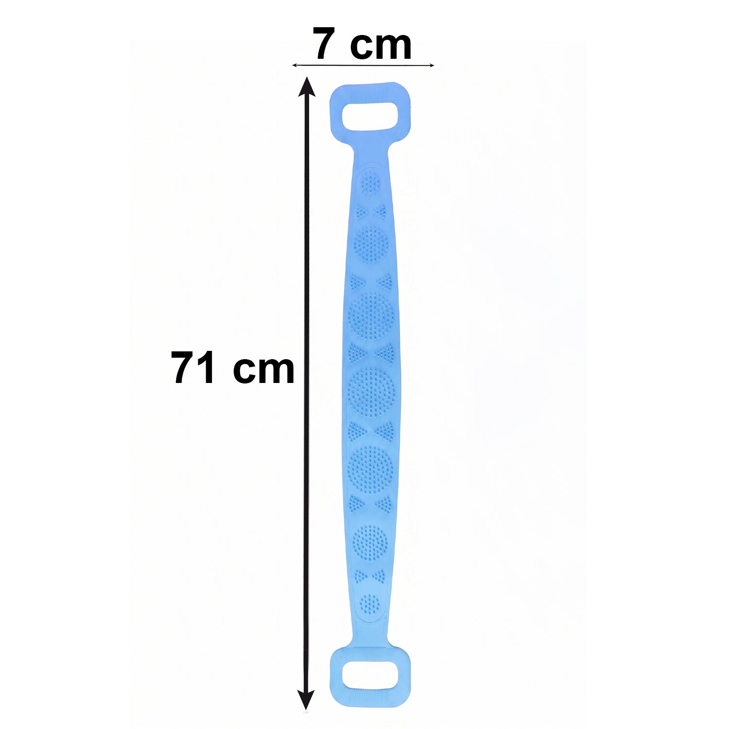 Silicone bath belt highlighting key features