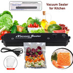 Tidy Table Vacuum Sealer Machine with 10 bags for fresh food preservation.