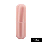 Multipurpose capsule shape container for hygienic toothbrush and toothpaste storage.