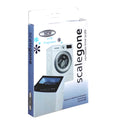 A pack of Storenzo Washing Machine Descaler powder with a fresh scent for appliance maintenance.
