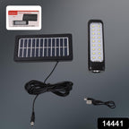Beam projection from waterproof outdoor hanging solar light illuminating garden pathway