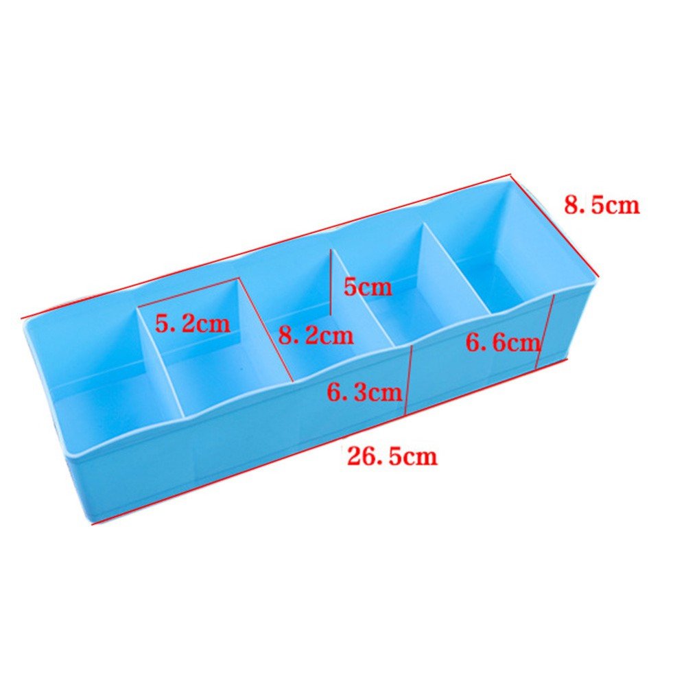 Clear plastic tray with unremovable dividers, perfect for sorting small items like pins.