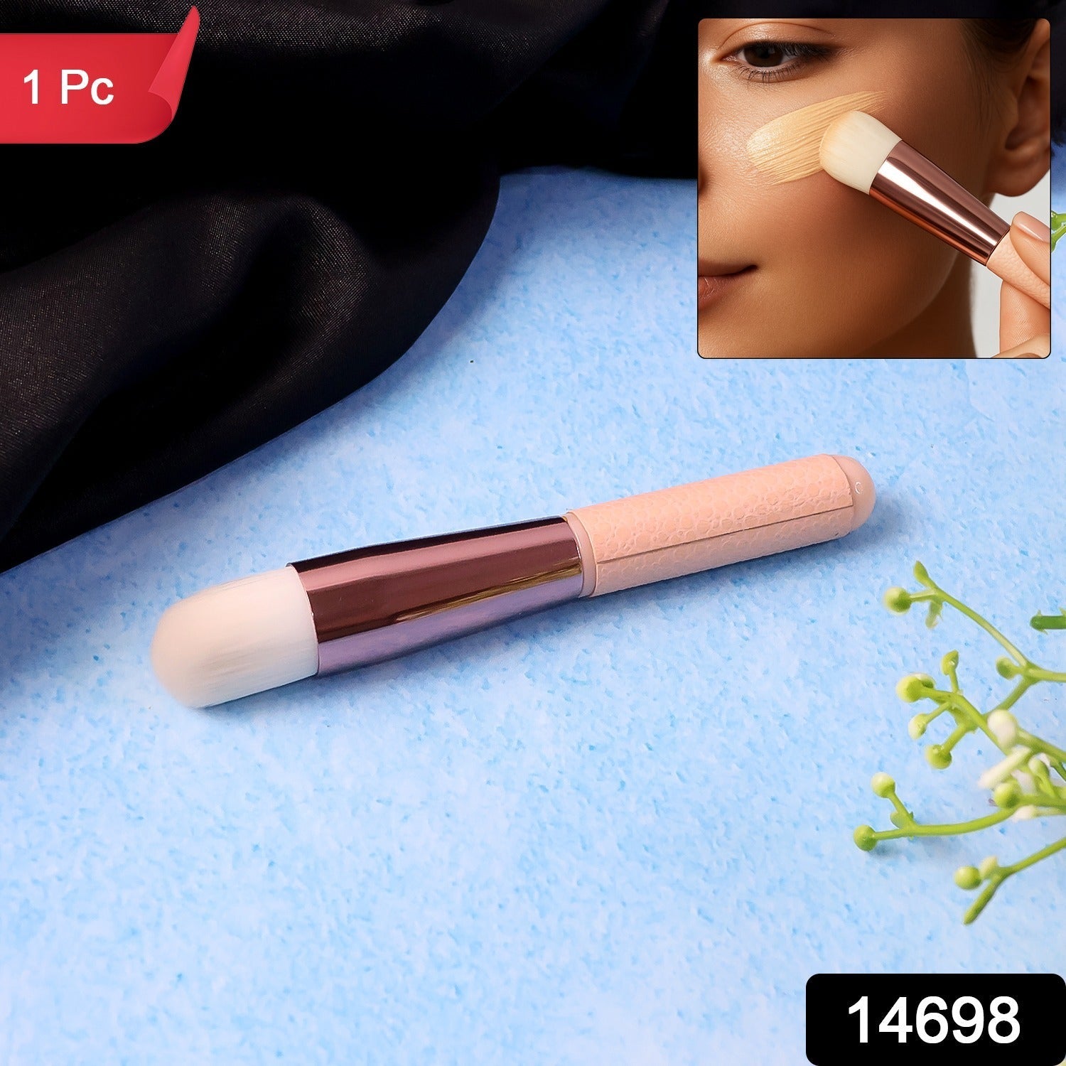 Soft makeup brush for flawless face blending with ultra-soft bristles