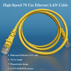 78cm length Ethernet LAN cable ideal for short-distance wired internet