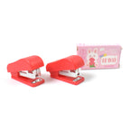 Collection of FiloDesk mini staplers in assorted bright colours, perfect for office supplies.