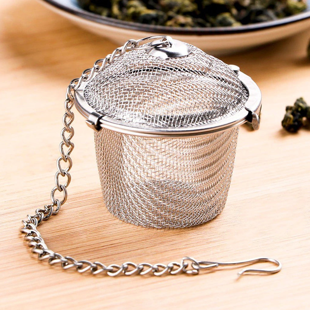 Stainless steel tea filter featuring an easy-clean design for optimal and hygienic performance.
