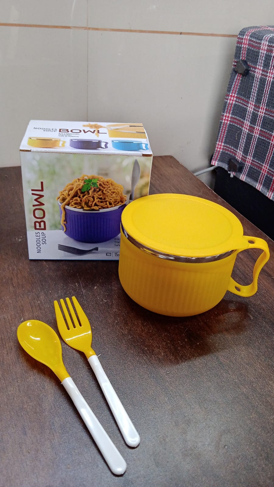 Detailed view of the food-grade stainless steel interior of the multi-purpose Maggie Bowl.