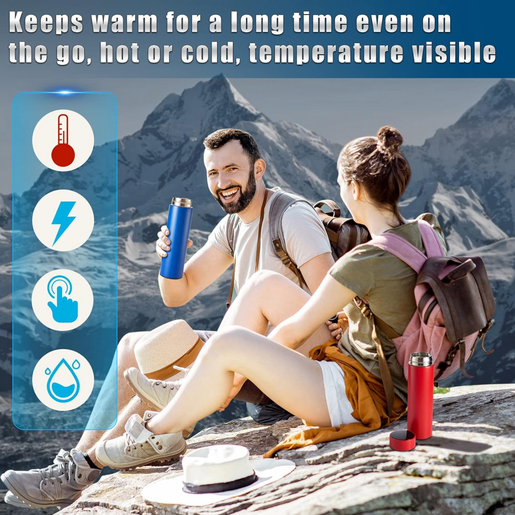 Packaging box for smart vacuum insulated water bottle with LED display