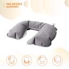 U-Shape air cushion travel pillow for pain relief and comfort