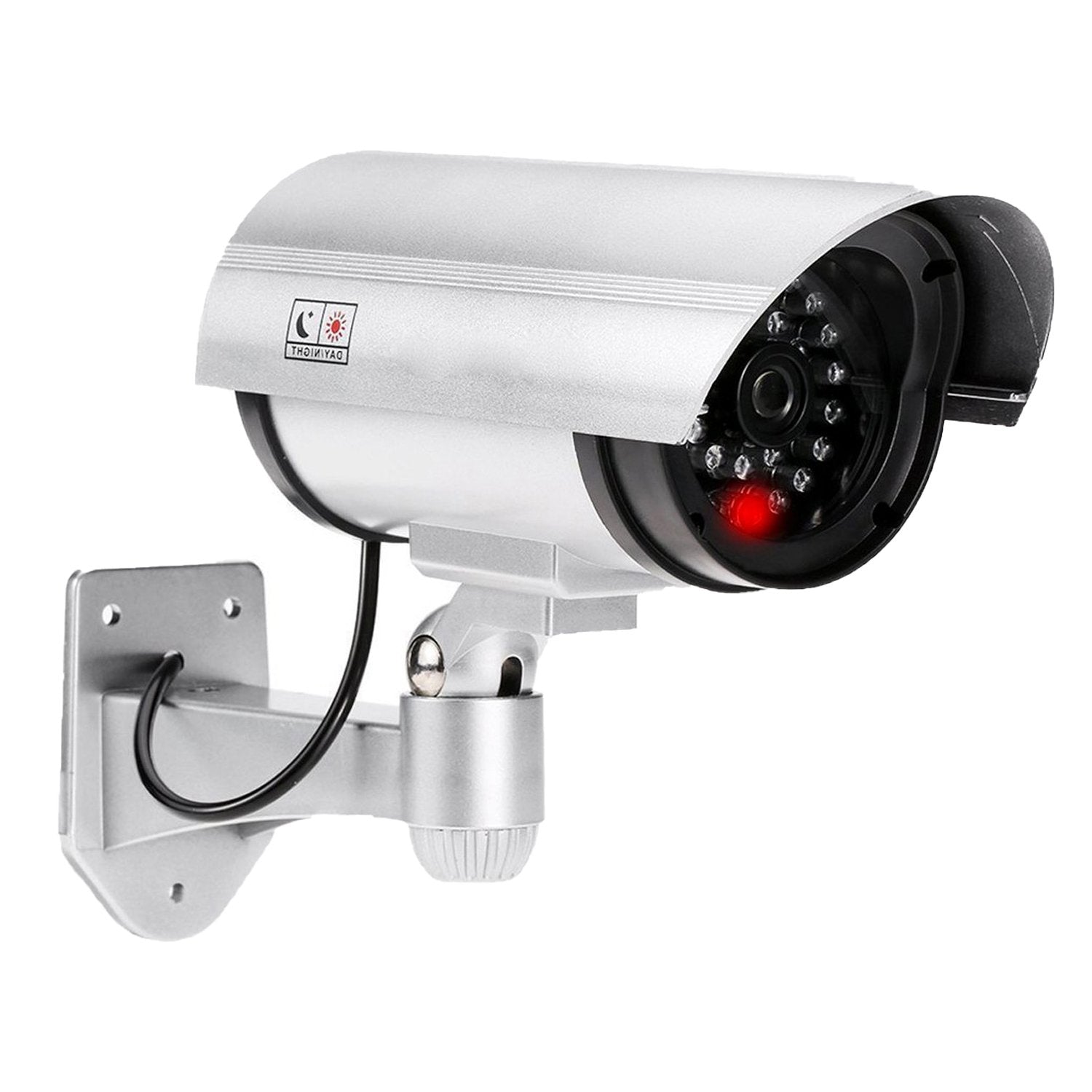 Outdoor dummy security camera positioned to enhance the visual security of a property.