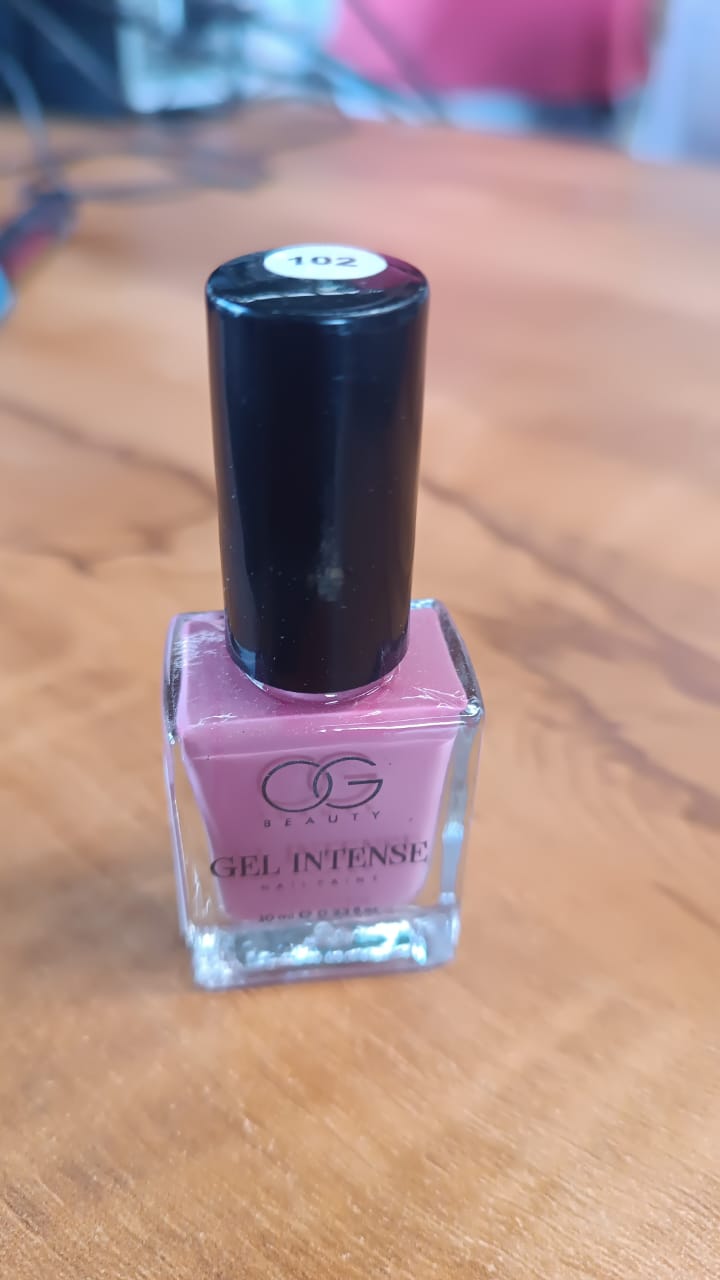 OG Beauty Lilac Love gel nail lacquer showing rich pigmented lilac color
