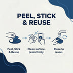 Packaging of  suction phone holder mount displaying branding and instructions