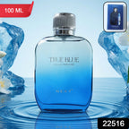 True Blue fragrance perfume bottle by Next, premium men's perfume