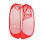 Pop-up foldable laundry hamper, shown open and ready for use.