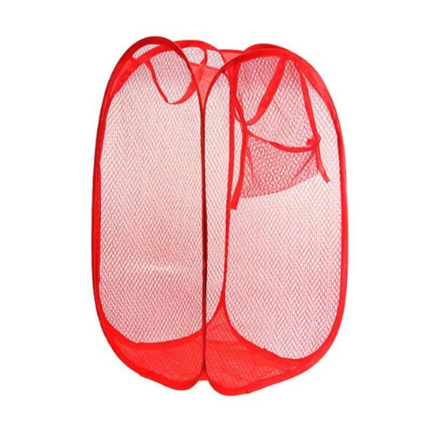 Pop-up foldable laundry hamper, shown open and ready for use.
