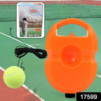 Close-up of the durable base of the Tennis Rebound Trainer with string.