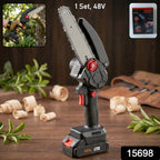 Mini electric cordless chainsaw with accessories