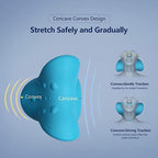 The compact and portable neck relaxer pillow, ideal for use at home or while traveling.