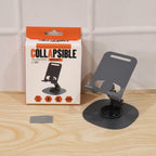 Portable foldable metal mobile stand with strong and stable base