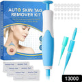 Close-up of the Arrive Kit Skin Tag Remover Kit being used to painlessly remove a small skin tag.