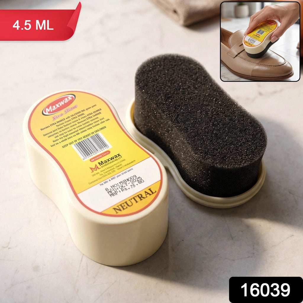 Mini shoe shine sponge applicator for easy use