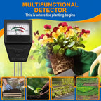 Garden soil tester in planting lifestyle setting