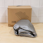Folded car air mattress with packaging box