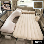 Product composite of portable inflatable car mattress with accessories