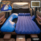 Components of the Portable Car Air Mattress Bed Set including pump, pillows, and extension