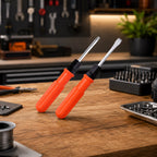 2 in 1 screwdriver with tips being used on electronics or furniture