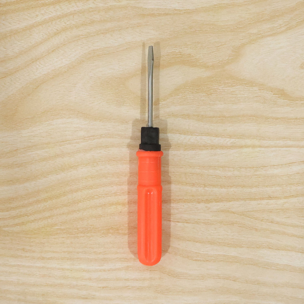 Live product shot of 2 in 1 screwdriver on wood surface