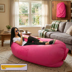 Inflatable Lounger Air Sofa in pink, main product image