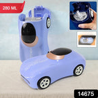 Portable car shape water bottle ideal for kids' outdoor activity