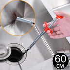 The 60cm flexible pipe cleaner coiled for compact storage.