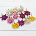 Vibrant multicolor flower hair pin from the 12 pcs floral set