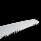 Detailed shot highlighting the durable construction of the tree pruning saw.
