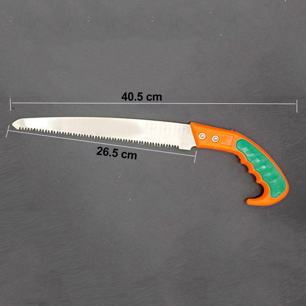 Side profile of the 270mm high-carbon steel tree pruning saw.