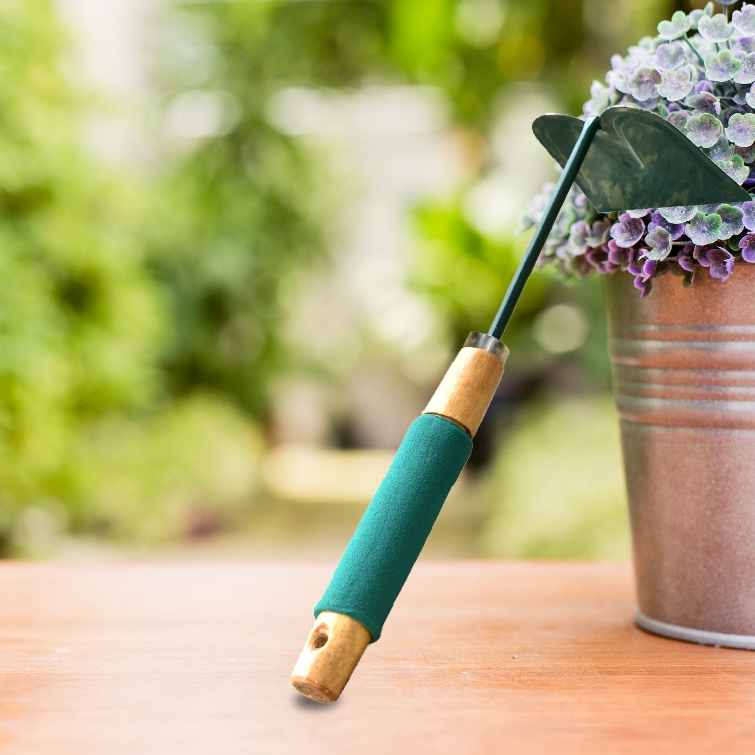 The versatile gardening hoe tool, ideal for effective soil cultivation and weed removal.