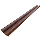 Effective door bottom seal preventing light and insects from entering.