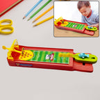 A vibrant Finger Football Game set on a tabletop, ready for exciting play.
