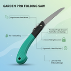 The 1793 folding handsaw in its compact, ready-to-use form.