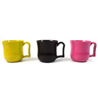 Group of versatile plastic coffee cups, ideal for serving various hot and cold drinks.
