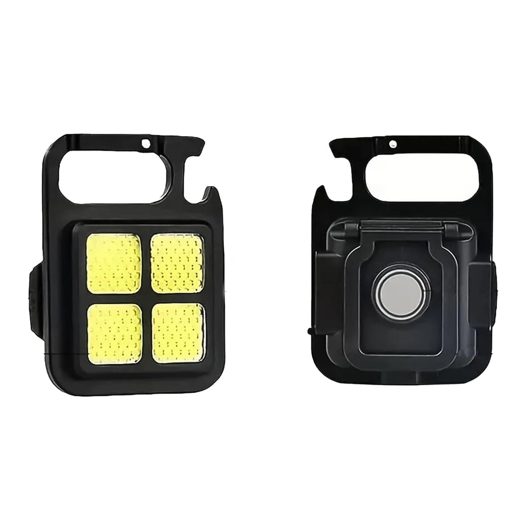 White background product shot of the 4 LED mini keychain light.