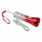 Compact multi-functional LED torchlight with a sleek black finish.